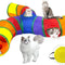 Pet Cat Play Tunnel Tube Foldable, 3Way S Movement Pet Tunnel with Interactive Ball Indoor Outdoor, Pet Dog Toys Small Animals, Puppies, Kittens, (Color)