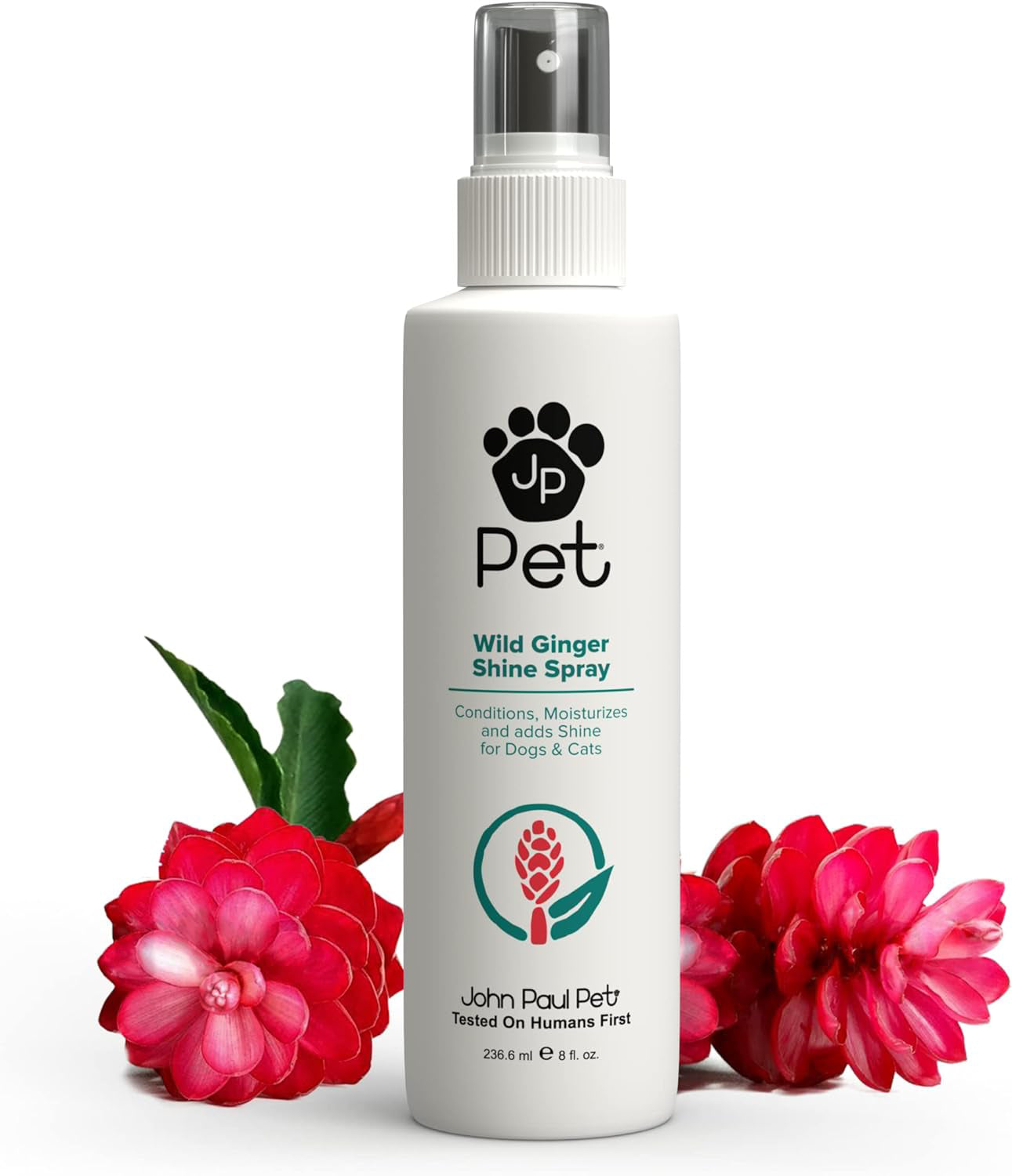 John Paul Pet Wild Ginger Shine Spray for Dogs and Cats, Soothes Conditions Mois