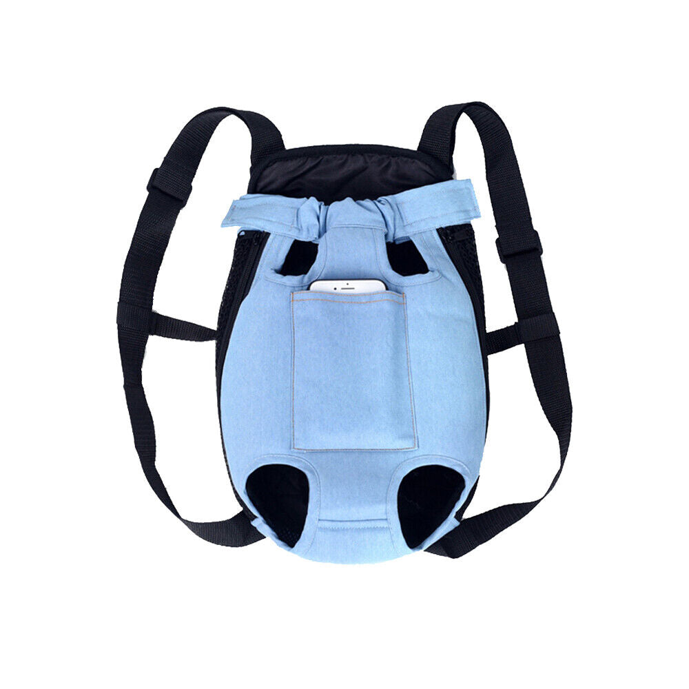 Pet Cat Dog Carrier Backpack Adjustable Pet Front Carrier Legs Out Travel Bag