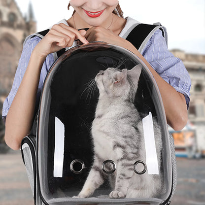 Premium Cat Backpack Carriers Bubble, Clear Pet Carrier Backpack Bag for Cat Puppy Small Dogs