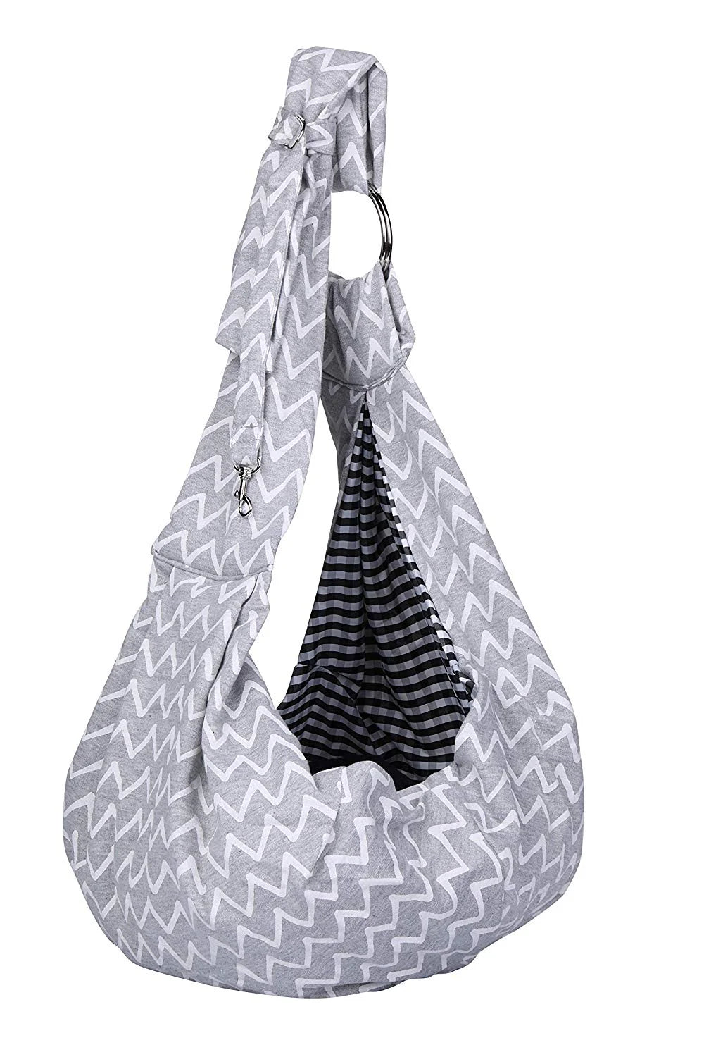 Adjustable Pet Sling Carrier Bag, Gray