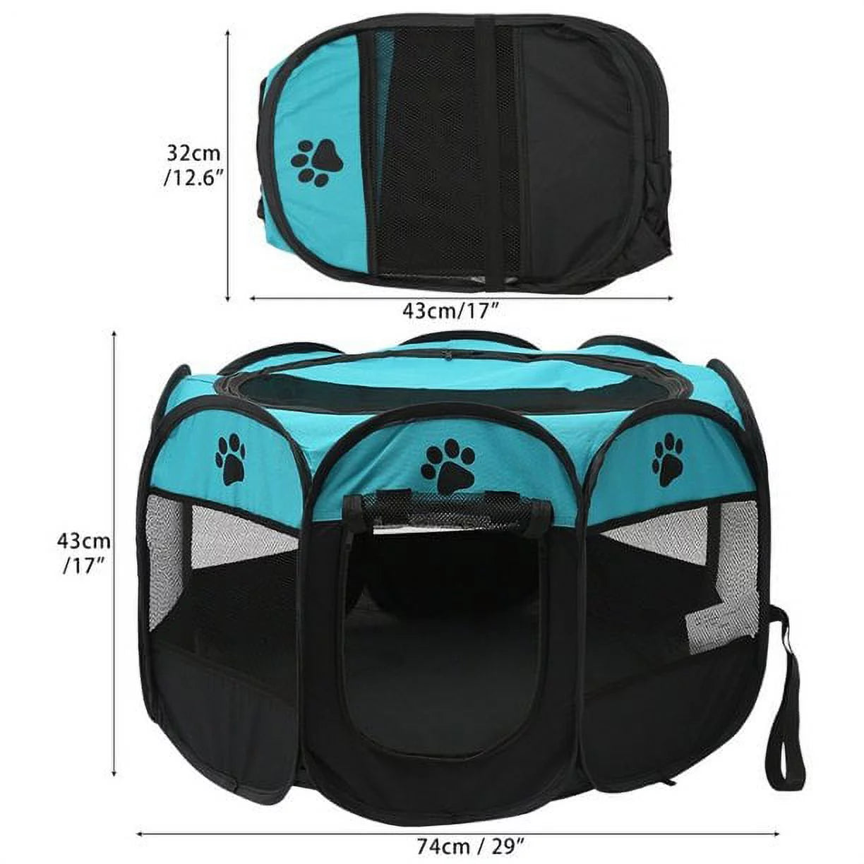 Portable Puppy Pet Tent Play Pen Fence Cage for Dog Cats Pigs Folding Run Kennel