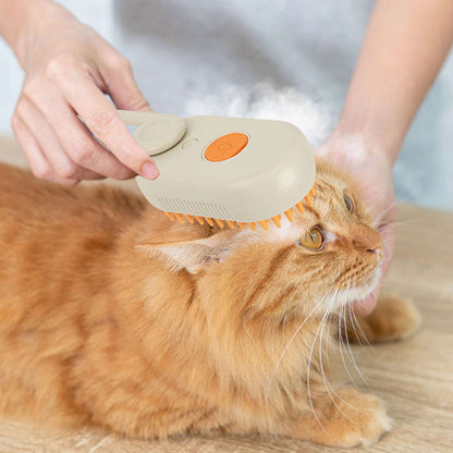 2 in 1 Pet Cat Steam Brush Pet Electric Spray Massage Comb Pet Hair Removal Comb