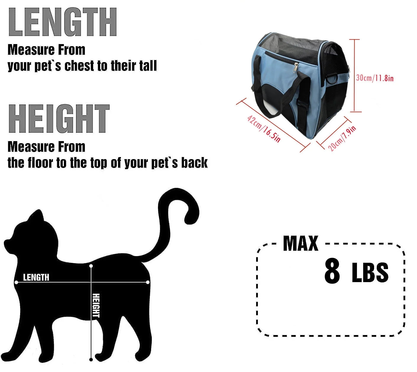 Cat Carrier,Soft-Sided Pet Travel Carrier for Cats,Dogs Puppy Comfort Portable Foldable Pet Bag Airline Approved(Blue)