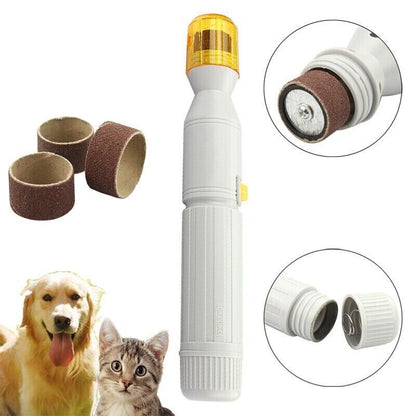 Pet Dog Pet Cat Electric Clipper Nail Grinder Paws Trimmer Tool Grooming Care