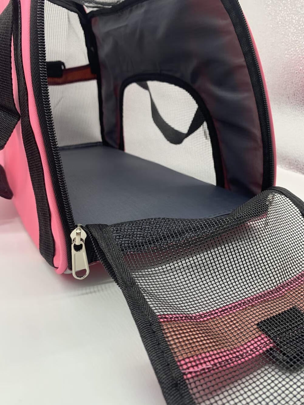 Cat Carrier Soft Pet Carrier,Pet Carrier Airline Approved Cat Carriers & Dog Carriers for Small Dogs,Breathable Mesh Travel Portable Bag & Pet Carrier for Cat,Pink