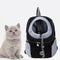 Portable Travel Dog Backpack Breathable Mesh Cat Puppy Bag Double Shoulder Pet Outdoor Carrier Bag Pack(Black)