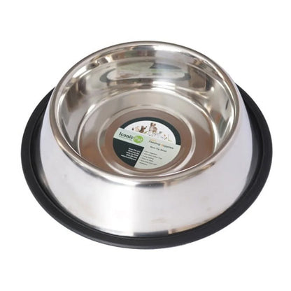 2-Pack Stainless Steel Non-Skid Pet Bowl for Dog or Cat, 64 Oz, 8 Cup