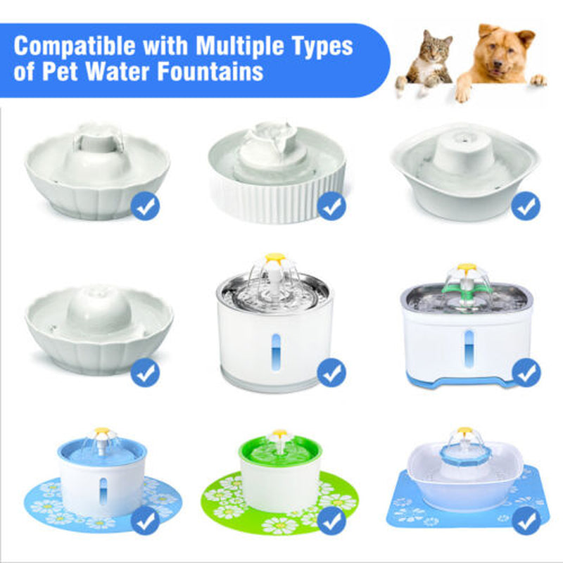 Pet Water Dispenser Pump USB Rechargeable LED Light Cat Drinking Fountain Motor