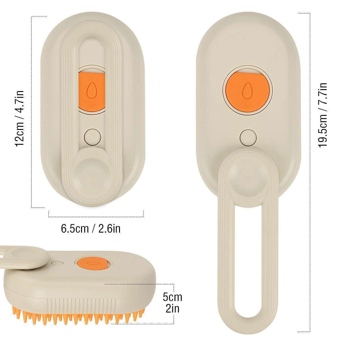 2 in 1 Pet Cat Steam Brush Pet Electric Spray Massage Comb Pet Hair Removal Comb